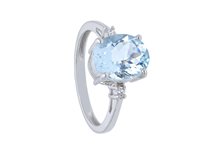 Anello Babila Milano Donna For Ever in Oro bianco Acquamarina 2.50 Ct 103473 - 103473